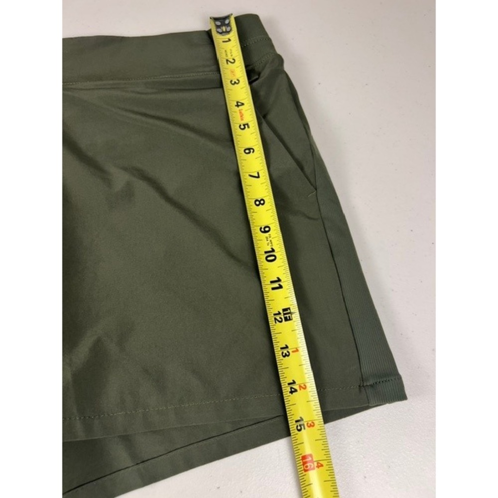 Athleta Trekkie North Short Olive Green Hiking Activewear Womens 16 - Picture 7 of 12